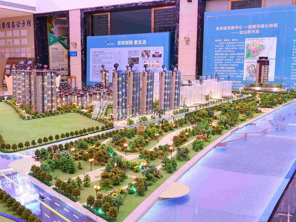 惠州富盈公館售樓建筑模型沙盤(pán)案例