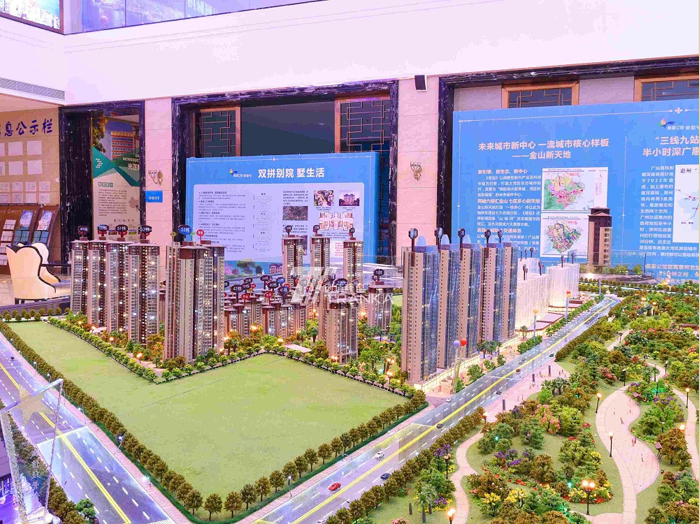 惠州富盈公館售樓建筑模型沙盤(pán)案例