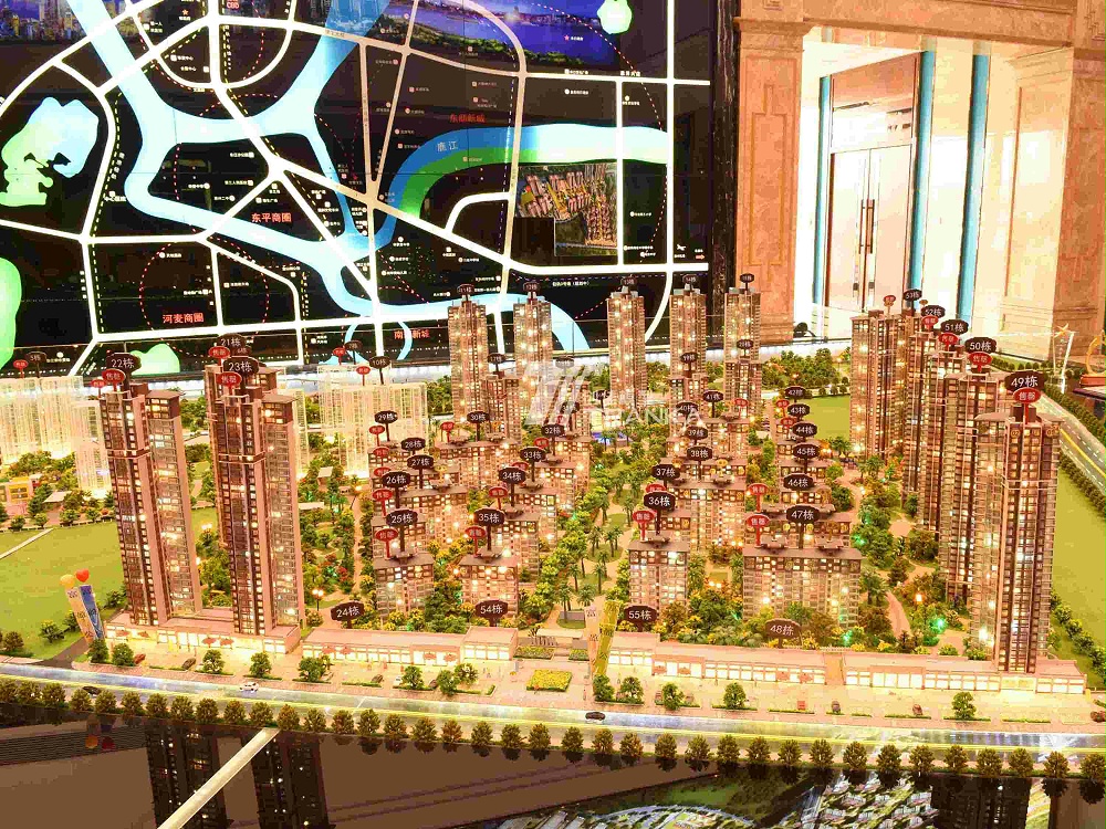 惠州富盈公館售樓建筑模型沙盤(pán)案例